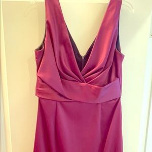 Sexy satin cocktail dress
